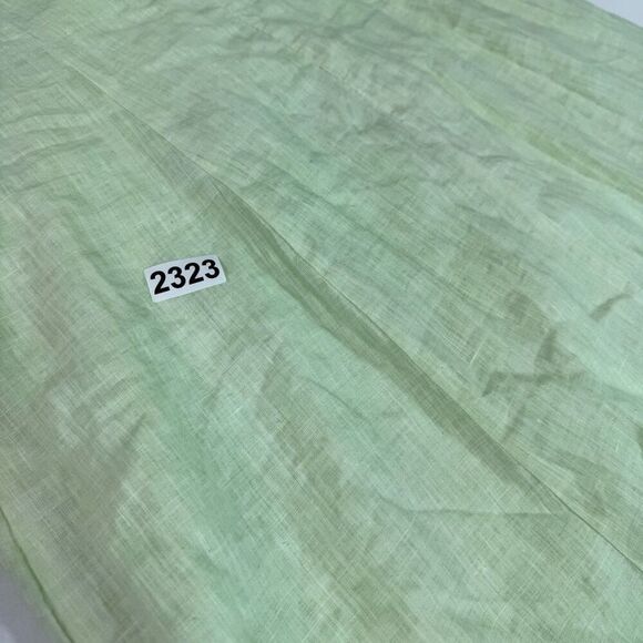 Elementree Midi Dress Womens Large Green LInen 3/4 Sleeve Comfort Shift Tunic - Picture 10 of 10